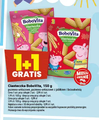 Ciasteczka BoboVita pszenno-orkiszowe promocja w Twój Market