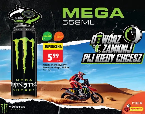 Napój energetyczny Mega promocja w Biedronka