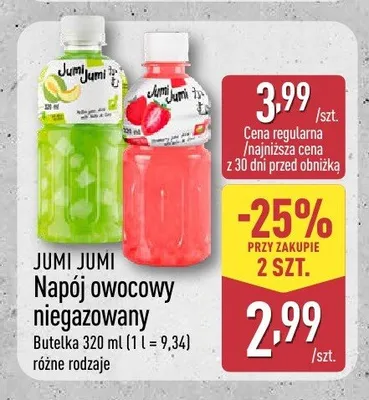 Napój owocowy niegazowany Jumi Jumi truskawka promocja w Aldi