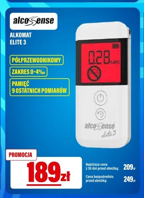 Alkomat Alcosense Elite 3 promocja w RTV EURO AGD
