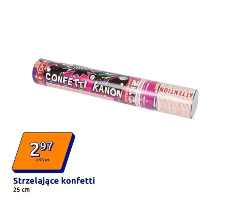 Strzelające konfetti promocja w Action