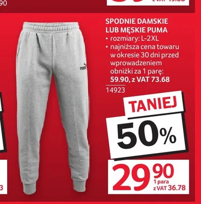 Spodnie damskie Puma promocja w Selgros