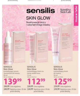 Krem do twarzy rozświetlający Sensilis Skin Glow promocja w Hebe