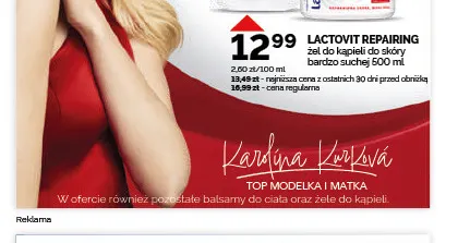 Żel do kąpieli do skóry bardzo suchej Lactovit Repairing promocja w Ziko Dermo