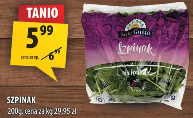 Szpinak promocja w Arhelan