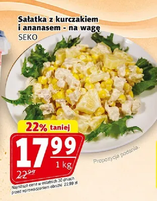 Sałatka z kurczakiem i ananasem Seko promocja w Prim Market
