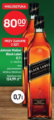Whisky Johnnie Walker Black Label promocja w Żabka