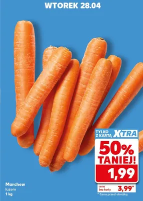 Marchew luzem promocja w Kaufland
