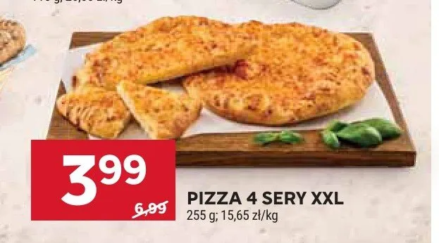 Pizza 4 sery XXL promocja w Stokrotka