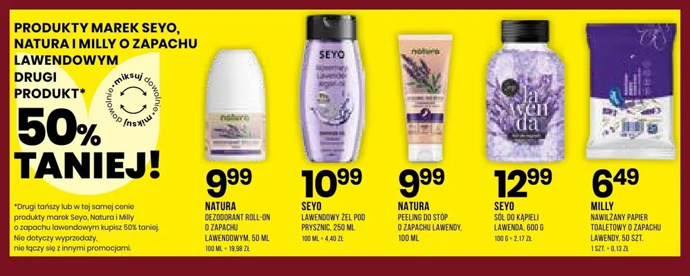 Dezodorant roll-on o zapachu lawendowym Natura promocja w Drogerie Natura