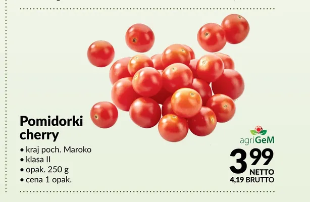 Pomidorki cherry Maroko promocja w Makro