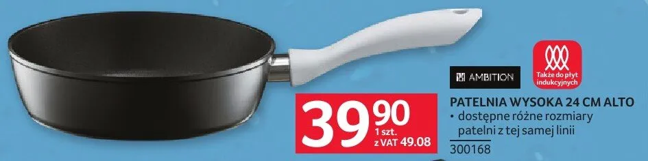 Patelnia wysoka 24 cm Alto promocja w Selgros