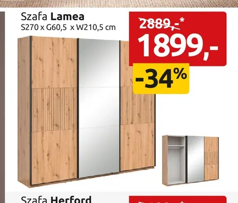 Szafa Lamea promocja w Black Red White