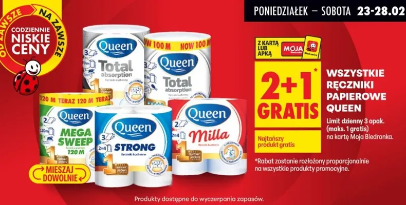 Ręczniki papierowe Total absorption promocja w Biedronka