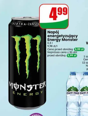 Napój energetyzujący Energy Monster promocja w Dino