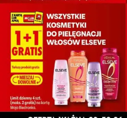 Kosmetyki do pielęgnacji włosów Elseve promocja w Biedronka