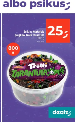 Żelki w kształcie pająków Trolli Tarantula promocja w Dealz