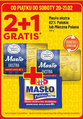 Masło ekstra 82% promocja w POLOmarket