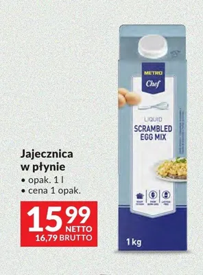 Jajecznica w płynie METRO Chef promocja w Makro