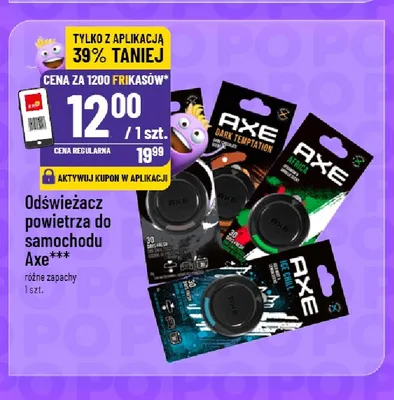 Odświeżacz powietrza do samochodu Axe Dark Temptation promocja w POLOmarket