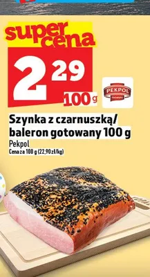 Szynka z czarnuszką/baleron gotowany promocja w TOPAZ