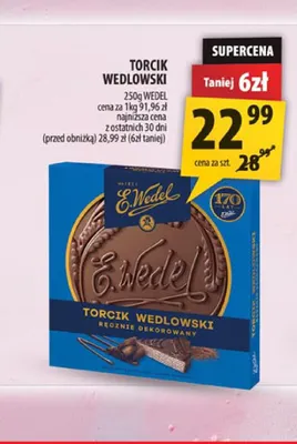 Torcik Wedlowski E.Wedel promocja w Arhelan
