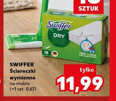 Ściereczki wymienne na mokro Swiffer promocja w Kaufland