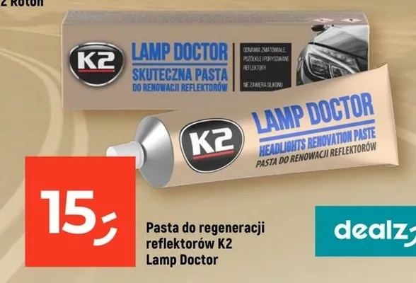 Pasta do regeneracji reflektorów Lamp Doctor promocja w Dealz