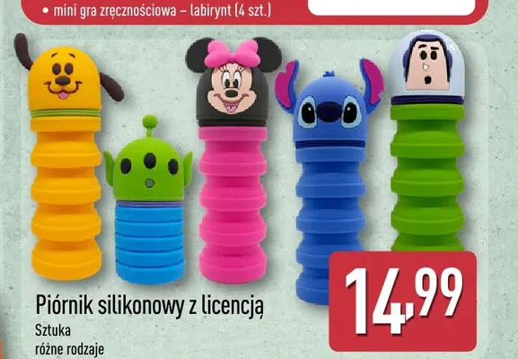 Piórnik silikonowy z licencją promocja w Aldi
