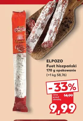 Fuet hiszpański ElPozo promocja w Kaufland
