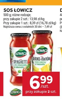 Sos Łowicz słodko-kwaśny promocja w Stokrotka