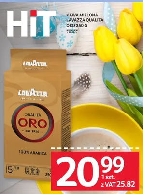 Kawa mielona Lavazza Qualita Oro 250 g promocja w Selgros