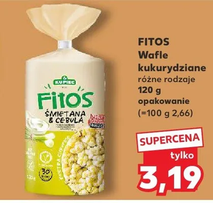 Wafle kukurydziane różne rodzaje promocja w Kaufland