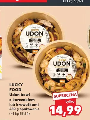 Udon bowl z krewetkami Lucky Food promocja w Kaufland
