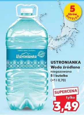 Woda źródlana niegazowana promocja w Kaufland