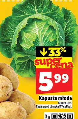 Kapusta młoda promocja w TOPAZ