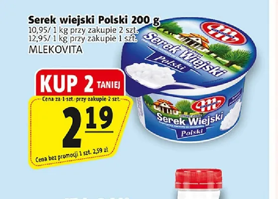 Serek wiejski Polski Mlekovita promocja w Prim Market