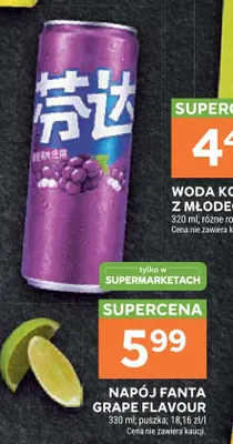 Napój gazowany Fanta Grape Flavour promocja w Stokrotka