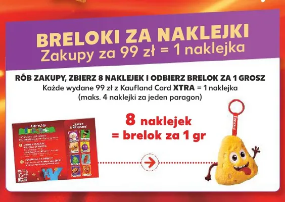 Brelok maskotka Freszaki za naklejki promocja w Kaufland