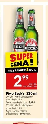 Piwo Beck's 330 ml promocja w Twój Market