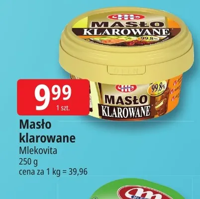 Masło klarowane Mlekovita promocja w Leclerc