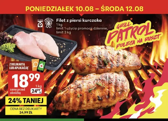 Filet z piersi kurczaka Z Naszej Lady promocja w Delikatesy Centrum