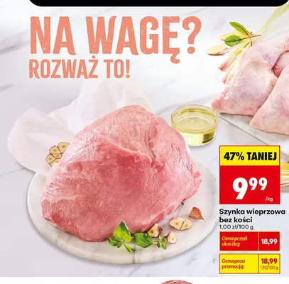 Szynka wieprzowa bez kości promocja w Biedronka