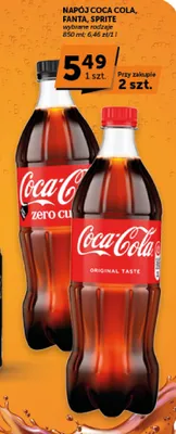 Napój gazowany Coca-Cola promocja w ABC