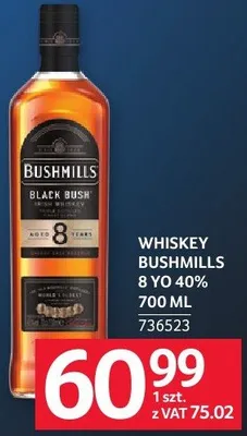 Whiskey Bushmills 8 YO 40% 700 ML promocja w Selgros