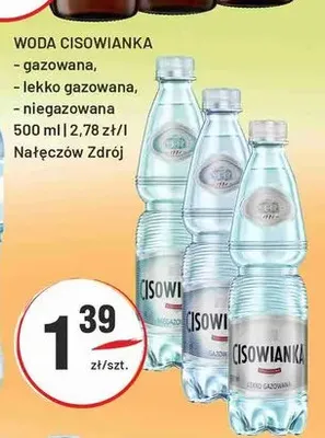 Woda lekko gazowana Cisowianka promocja w Sedal
