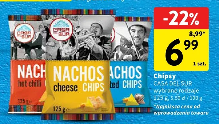 Chipsy nachos cheese Casa Del Sur promocja w Intermarche
