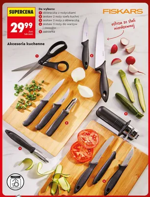 Zestaw 3 noży do warzyw i owoców promocja w Biedronka