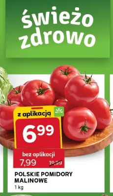 Pomidory malinowe polskie promocja w Stokrotka