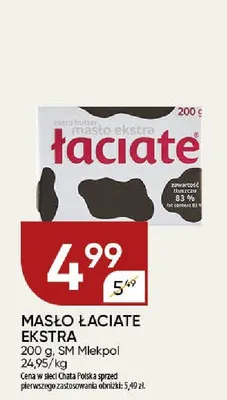 Masło Łaciate ekstra promocja w Chata Polska
